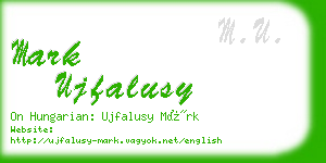 mark ujfalusy business card